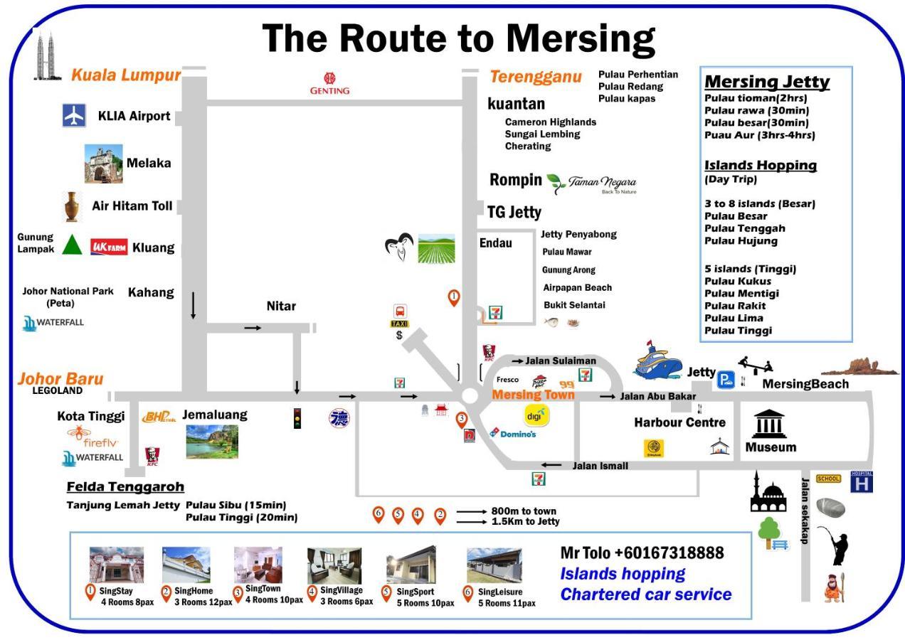 Singhome Holiday House Mersing Εξωτερικό φωτογραφία